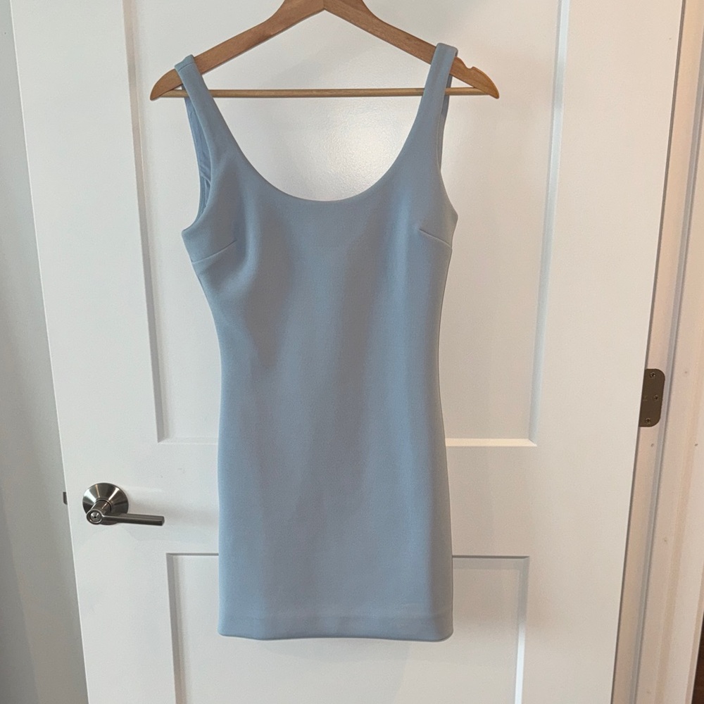 Aritzia Babaton Elegant Blue Sleeveless Dress